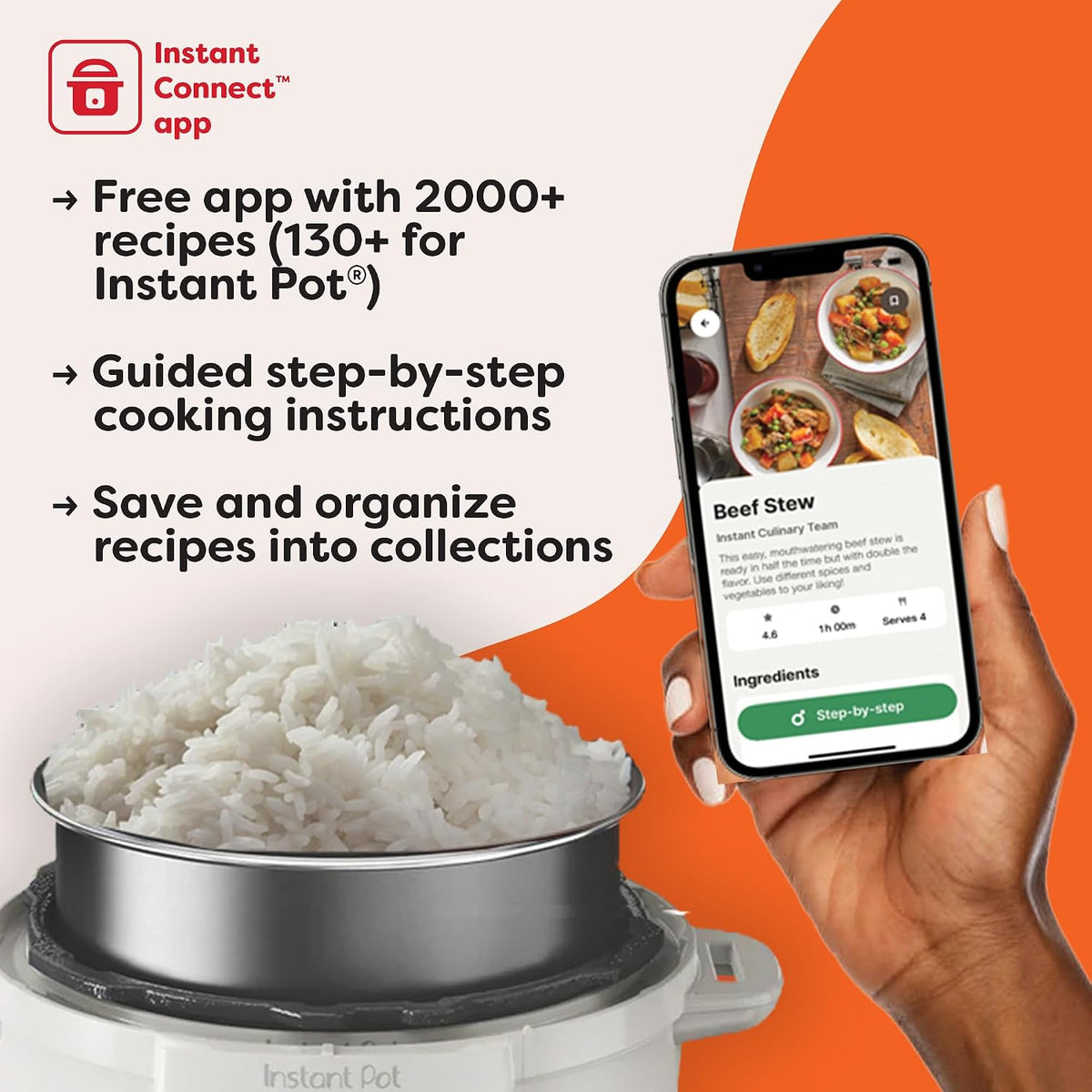 Instant Pot Duo 7-em-1 Panela Elétrica Multifunções 5,7 L Aço Inoxidável
