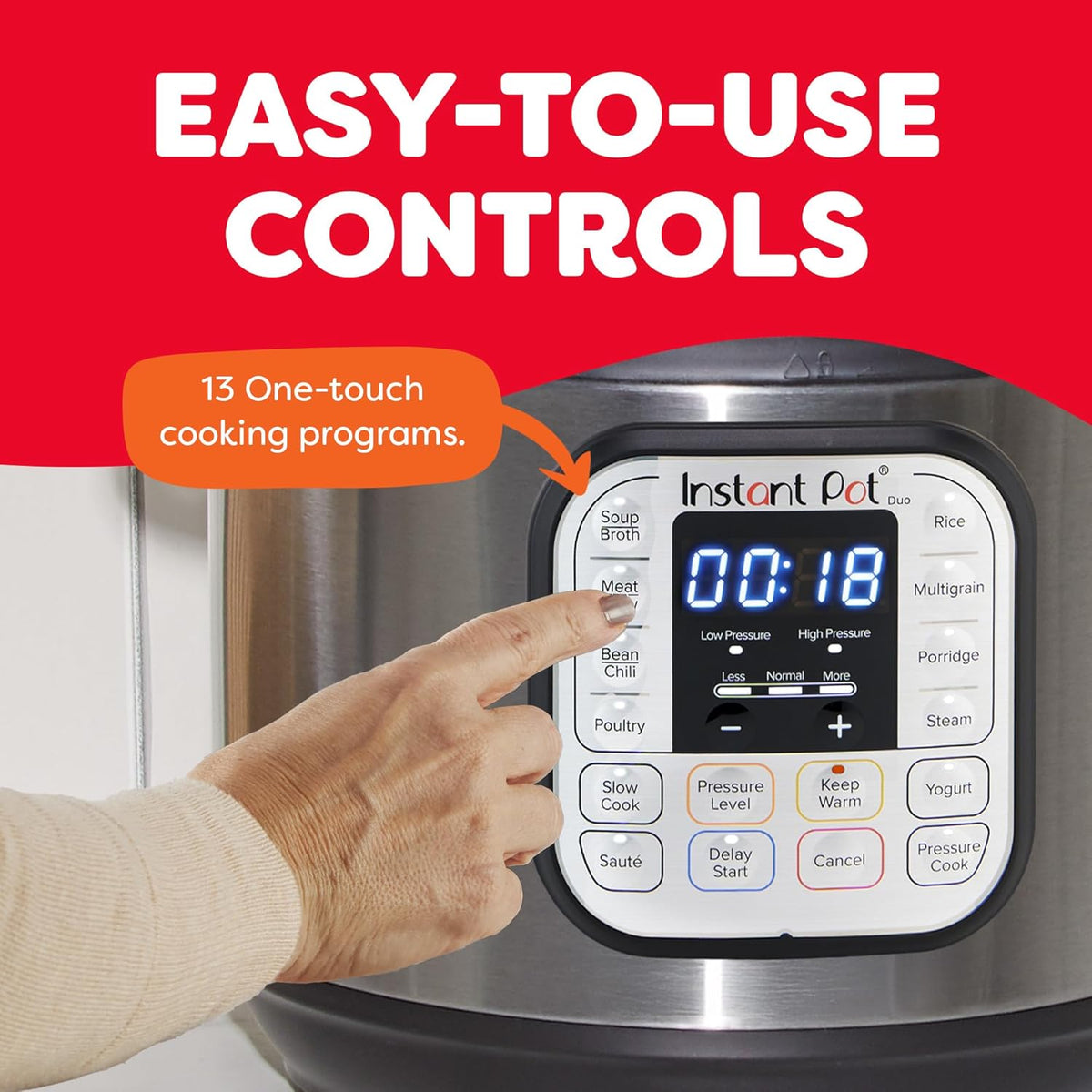 Instant Pot Duo 7-em-1 Panela Elétrica Multifunções 5,7 L Aço Inoxidável