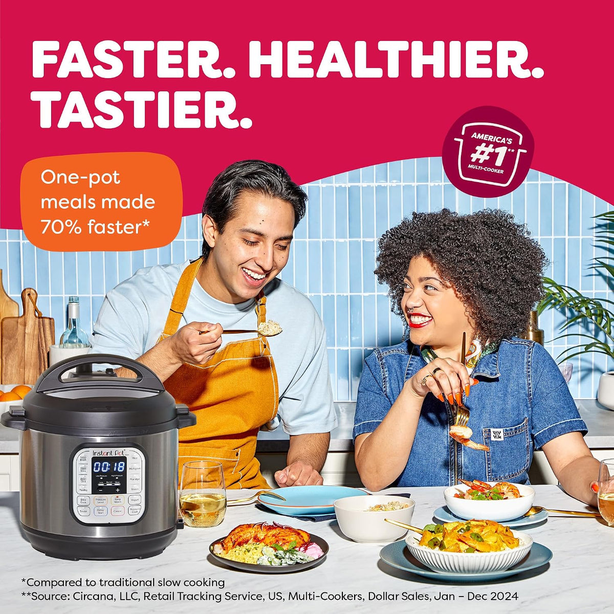 Instant Pot Duo 7-em-1 Panela Elétrica Multifunções 5,7 L Aço Inoxidável