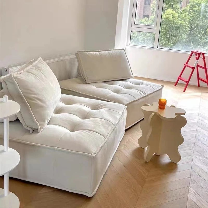 Sofá Modular de Tecido Estilo Italiano para Sala de Estar