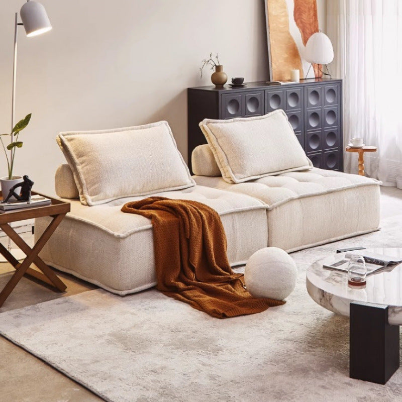 Sofá Modular de Tecido Estilo Italiano para Sala de Estar
