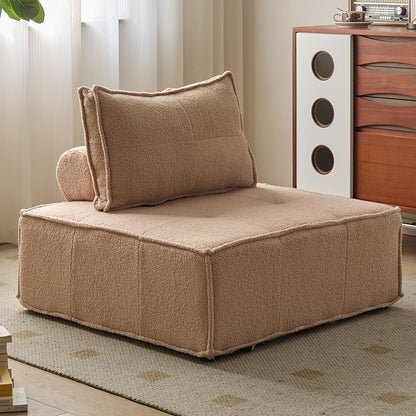 Sofá Modular de Tecido Estilo Italiano para Sala de Estar