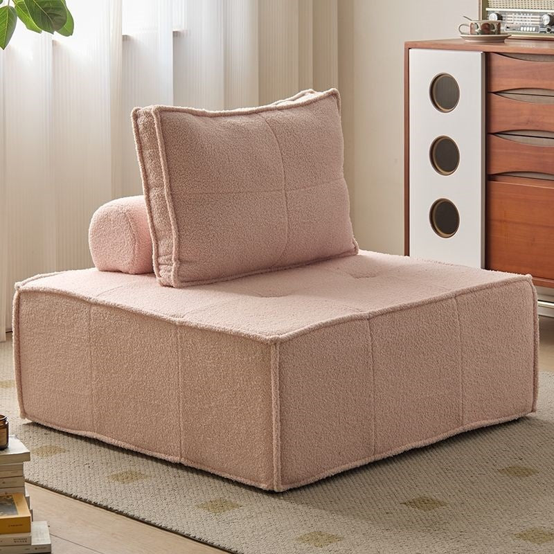 Sofá Modular de Tecido Estilo Italiano para Sala de Estar