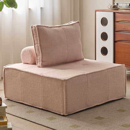 Sofá Modular de Tecido Estilo Italiano para Sala de Estar