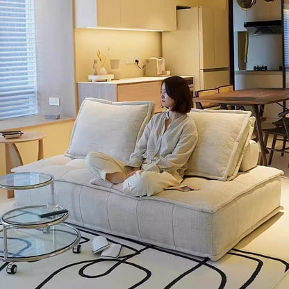 Sofá Modular de Tecido Estilo Italiano para Sala de Estar