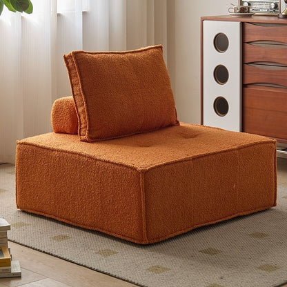 Sofá Modular de Tecido Estilo Italiano para Sala de Estar