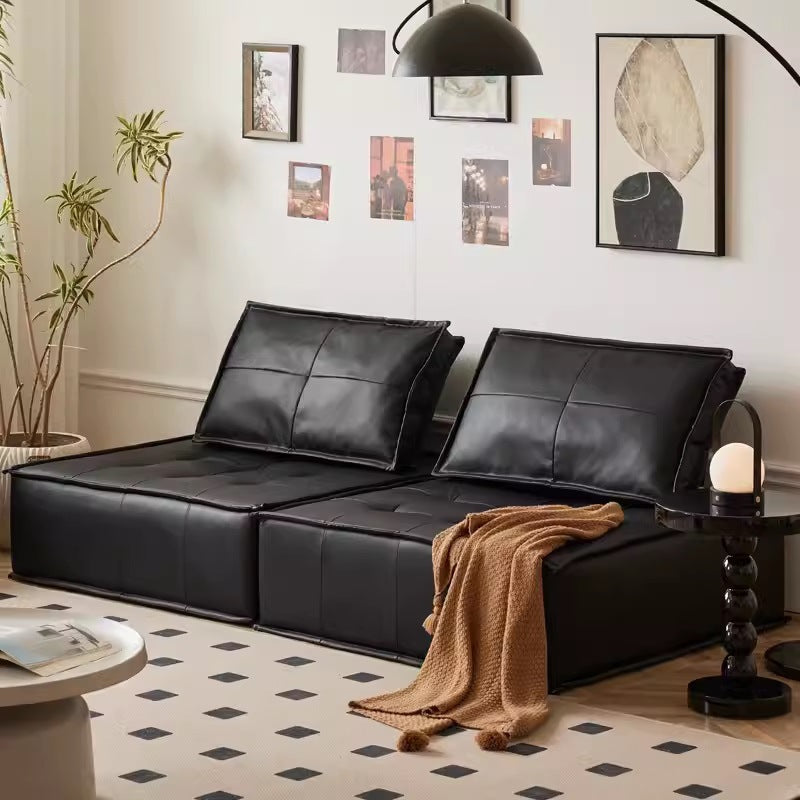 Sofá Modular de Tecido Estilo Italiano para Sala de Estar