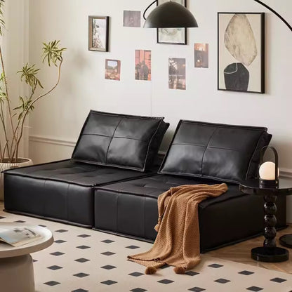 Sofá Modular de Tecido Estilo Italiano para Sala de Estar
